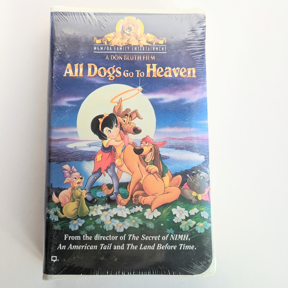 ALL DOGS GO TO HEAVEN 1989 Animated Film VHS Video Tape DON BLUTH New Sealed
